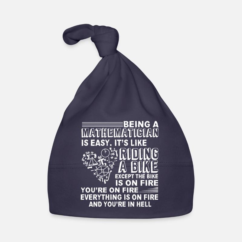 Mathematician Mathematician Is Easy Organic Baby Cap