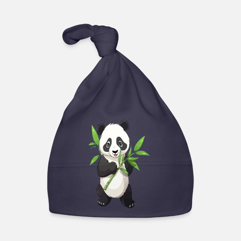 Panda au bambou Bonnet bio Bébé