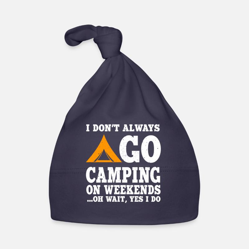 Fun Camping Lovers Gift Organic Baby Cap