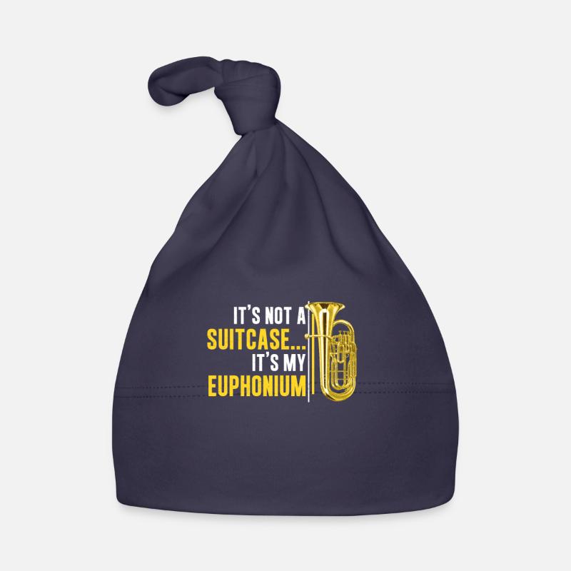 Euphonium Player No suitcase Funny euphonium player - Organic Baby Cap - navy