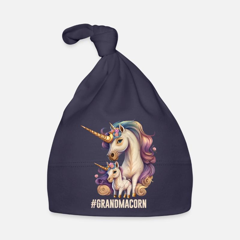 Omacorn Muttertag Einhörner Großmutter Unicorn Baby Bio-Mütze