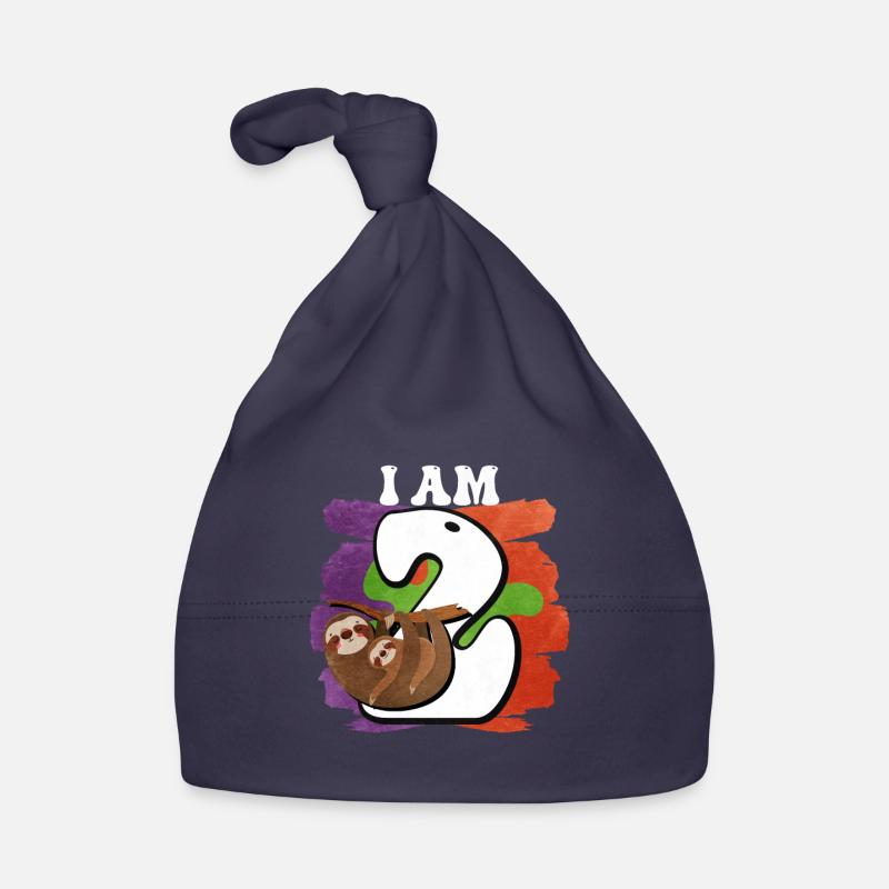 Ich Bin 2 Faultier Baby Bio-Mütze