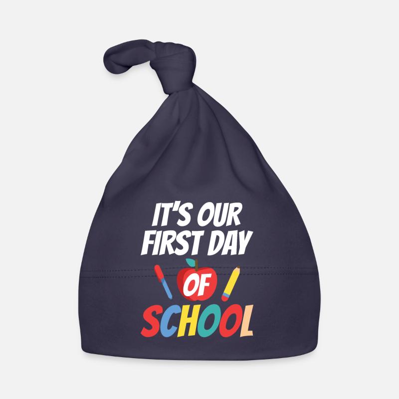 C’est notre premier jour d’école School Start School Bonnet bio Bébé