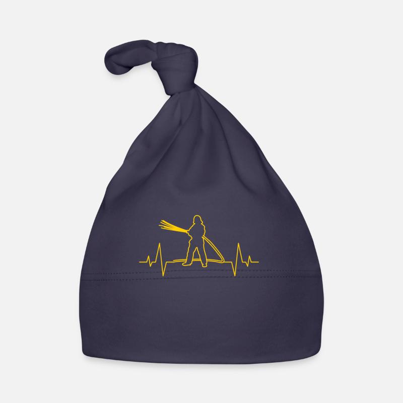 Battement de cœur de pompier Bonnet bio Bébé
