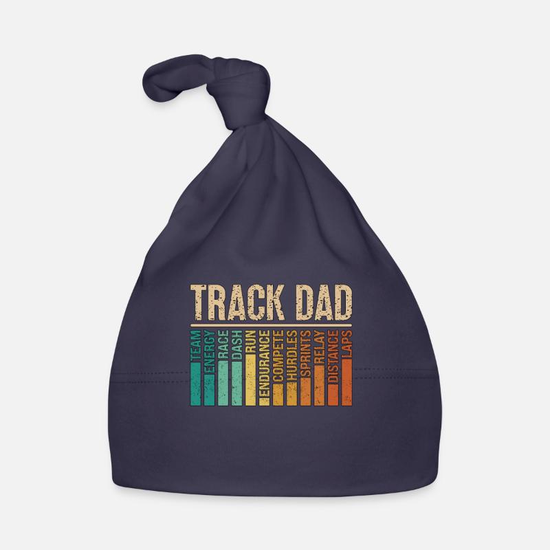 Athlétisme Track Dad Retro Triathlon Running Bonnet bio Bébé