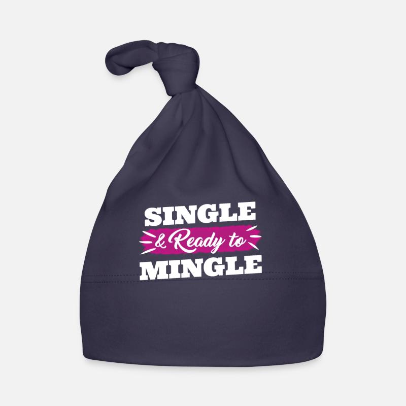 Single & Ready to Mingle Single Men Men Organic Baby Cap