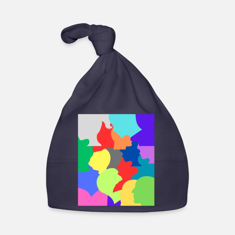 Bunter Schwindel. Baby Bio-Mütze