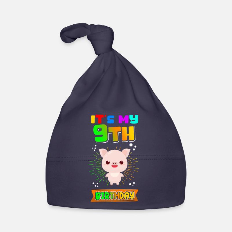 9. Geburtstag 9 Jahre alt Geschenkidee Geschenk Baby Bio-Mütze