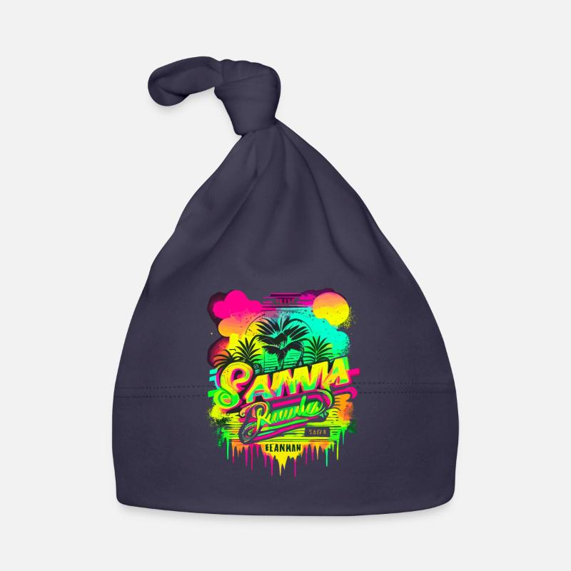 Retro Sommer Baby Bio-Mütze