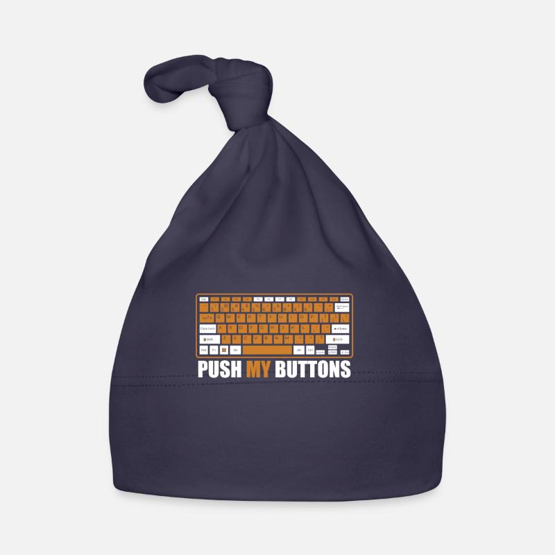 Push My Buttons Admin IT Operations Computer Scientist Organic Baby Cap