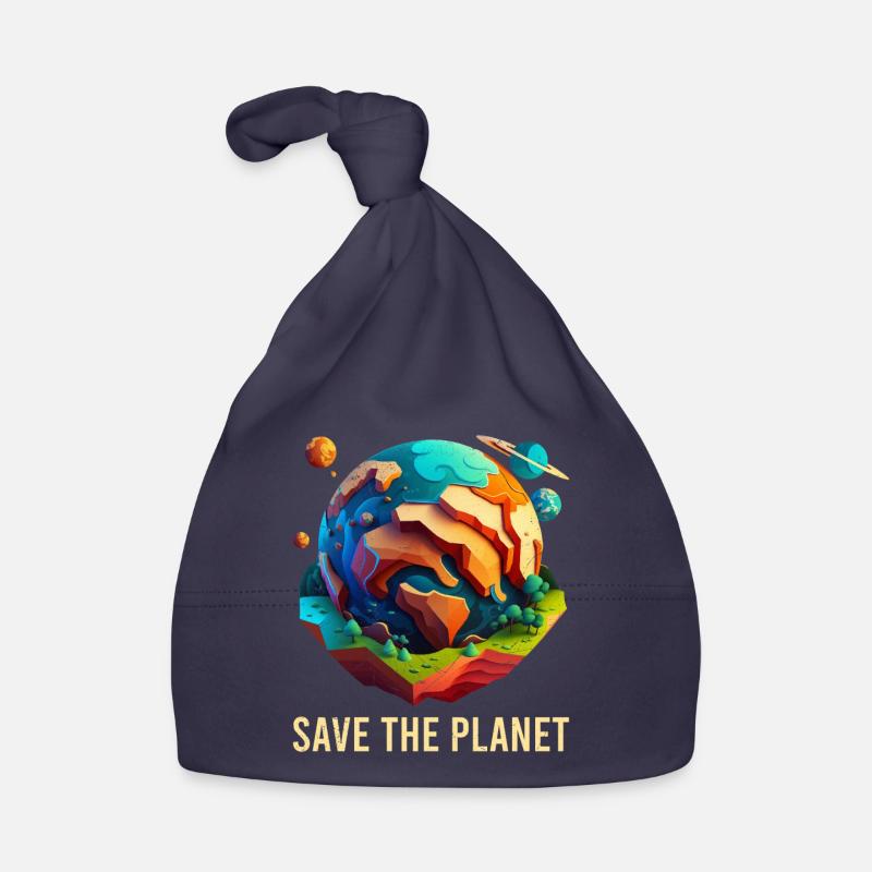Save our planet Environmentalists Climate protection Organic Baby Cap