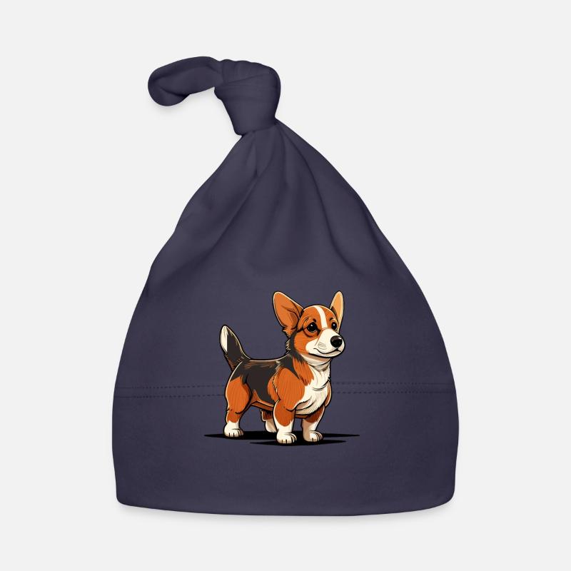 Dog in comic style Organic Baby Cap