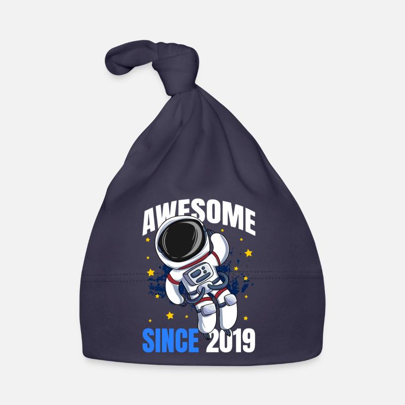 Awesome seit 2019 - 4. Astronaut Geburtstag Baby Bio-Mütze