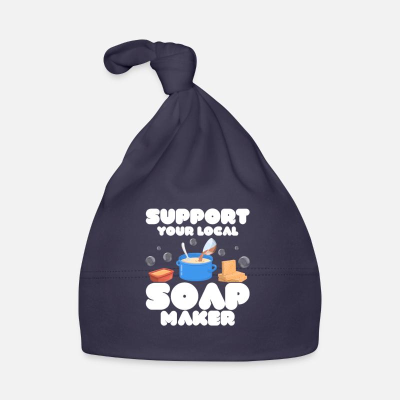Support Your Local Soap Maker Soapmaker Soapmaking Baby Bio-Mütze