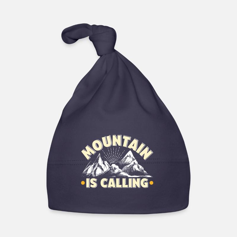 Berg ruft Bergsteiger Wanderer Bergfan Baby Bio-Mütze