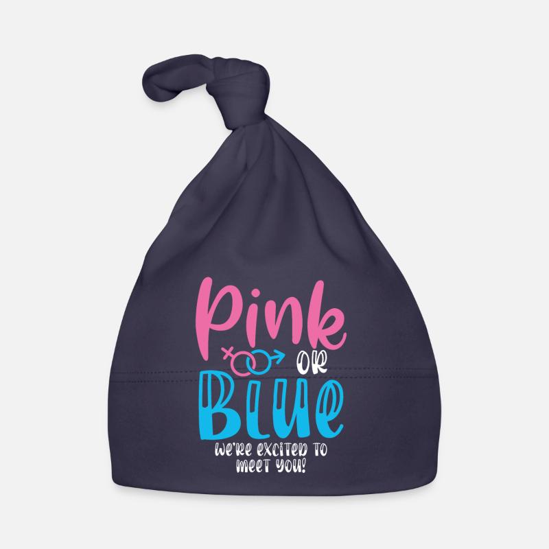Pink Oder Blau Waren Aufgeregt, Um Dich Baby Bio-Mütze