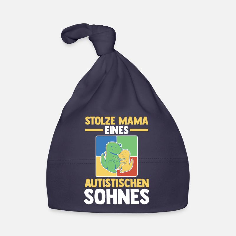 Mama Mutter Sohn Autismus Autist Autisten Baby Bio-Mütze