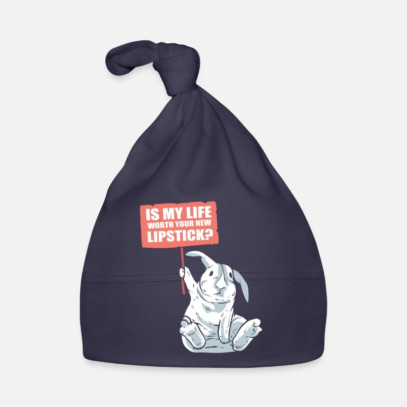 Rabbit and lipstick conservationists Organic Baby Cap