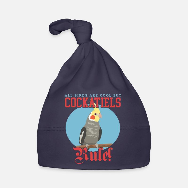 Nymphensittiche Vogel | Vogelbesitzer Geschenk Baby Bio-Mütze