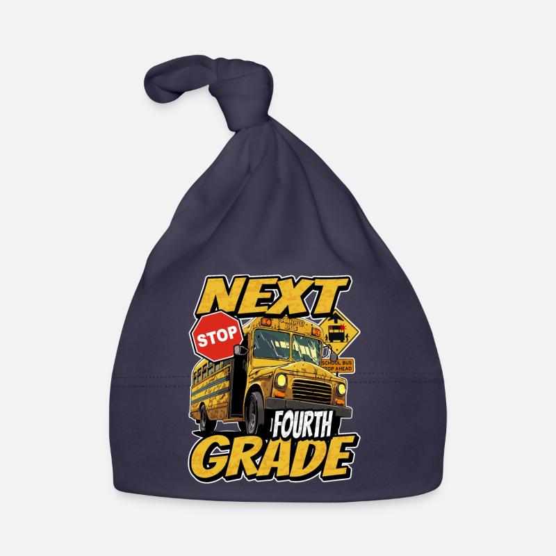 Next stop: 4th grade - school bus Organic Baby Cap