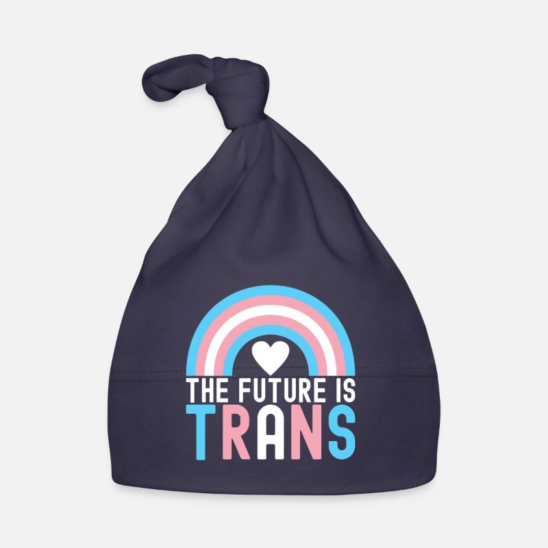Transgenre Trans LGBTQ - Bonnet bio Bébé - marine