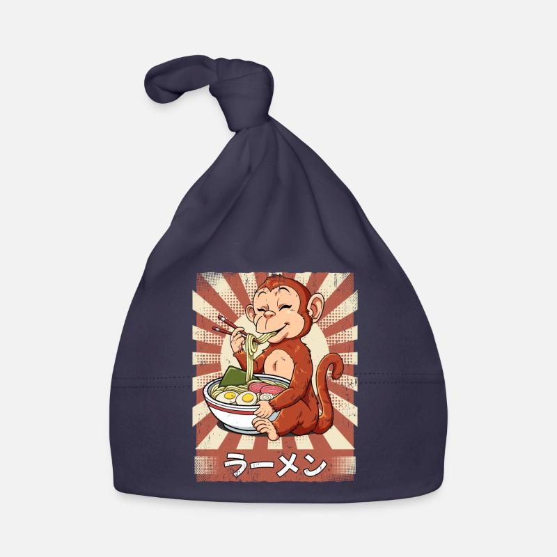 ramen monkey noodle soup ramen Organic Baby Cap