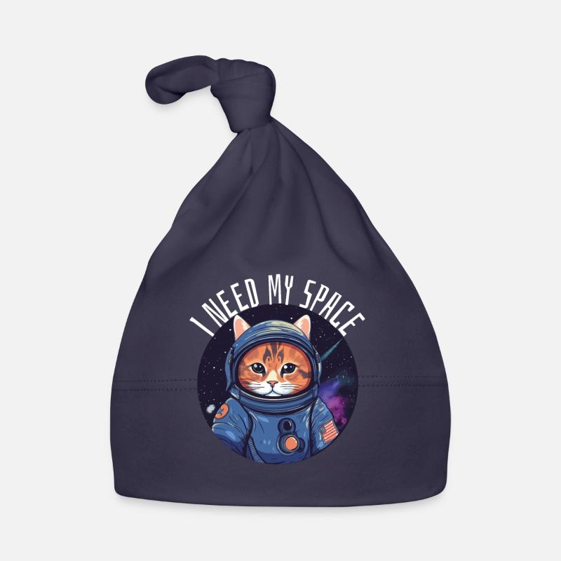Chat J’ai besoin de mon chat d’astronomie de jeu de mots spatial Bonnet bio Bébé