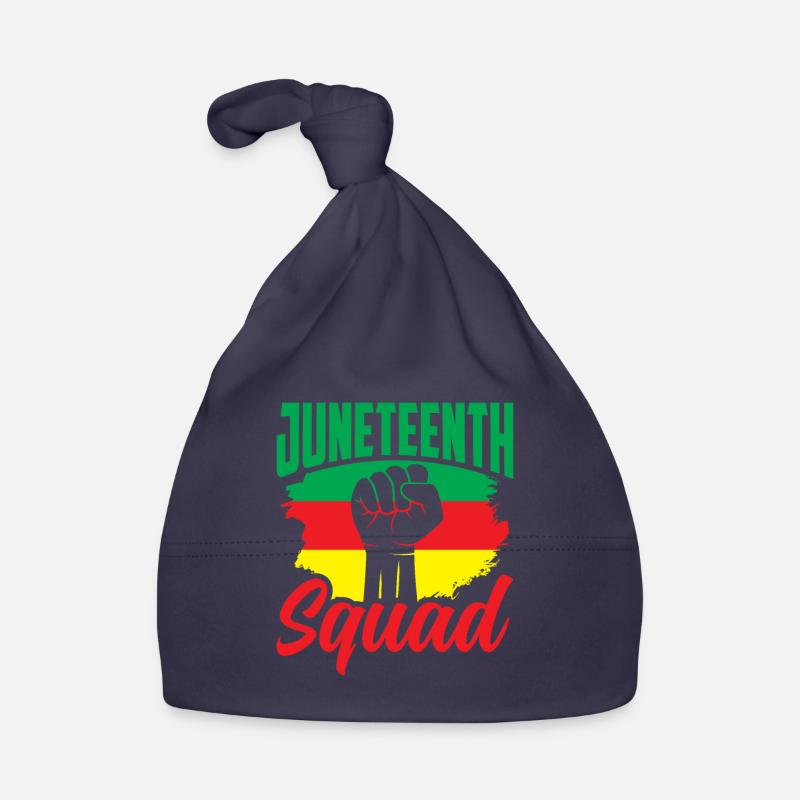Juneteenth Team Black 1865 Afro-Américain Bonnet bio Bébé