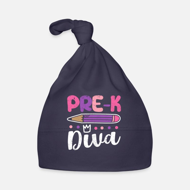 Pre-K Diva Funny Preschool Teacher Student Back Organic Baby Cap