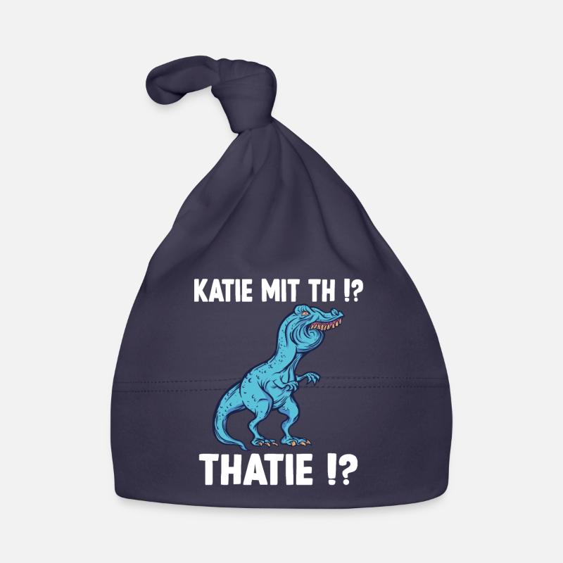 Katie oder Kathie T-Rex Überbiss Dinosaurier Meme Baby Bio-Mütze