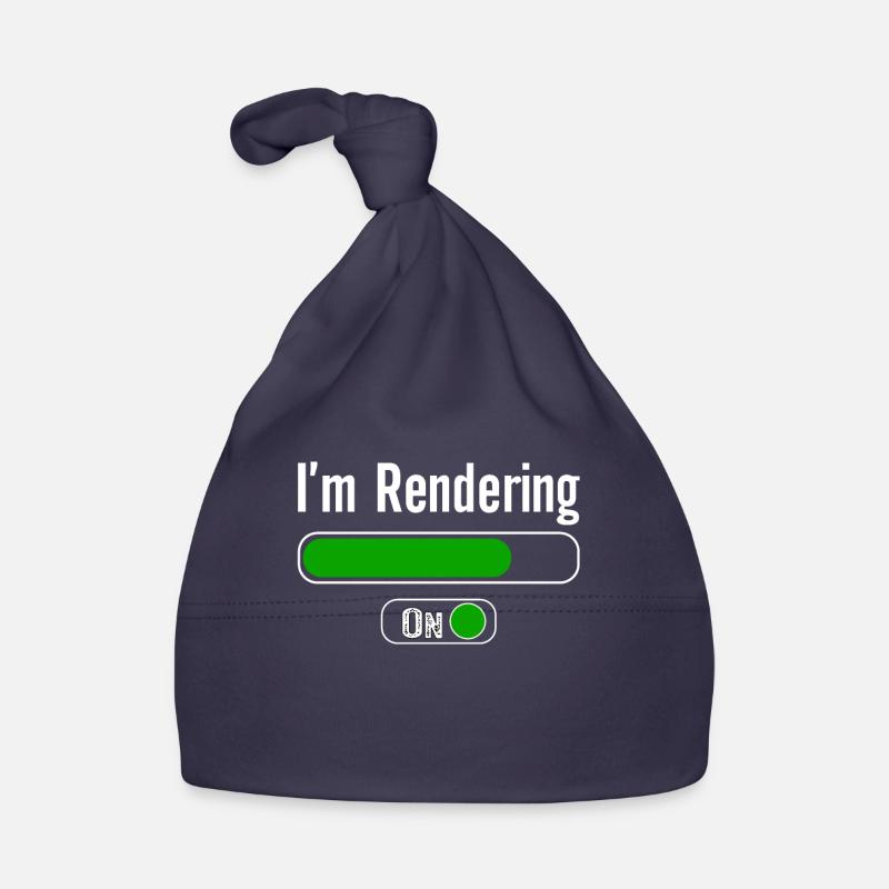 I'm RenderingVideoeditor Bearbeitender Videofilmer Baby Bio-Mütze