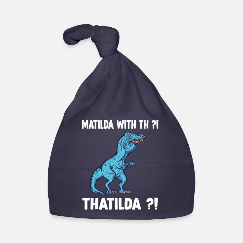Mathilda Meme Trex Dinosaur T-Rex name Baby Bio-Mütze