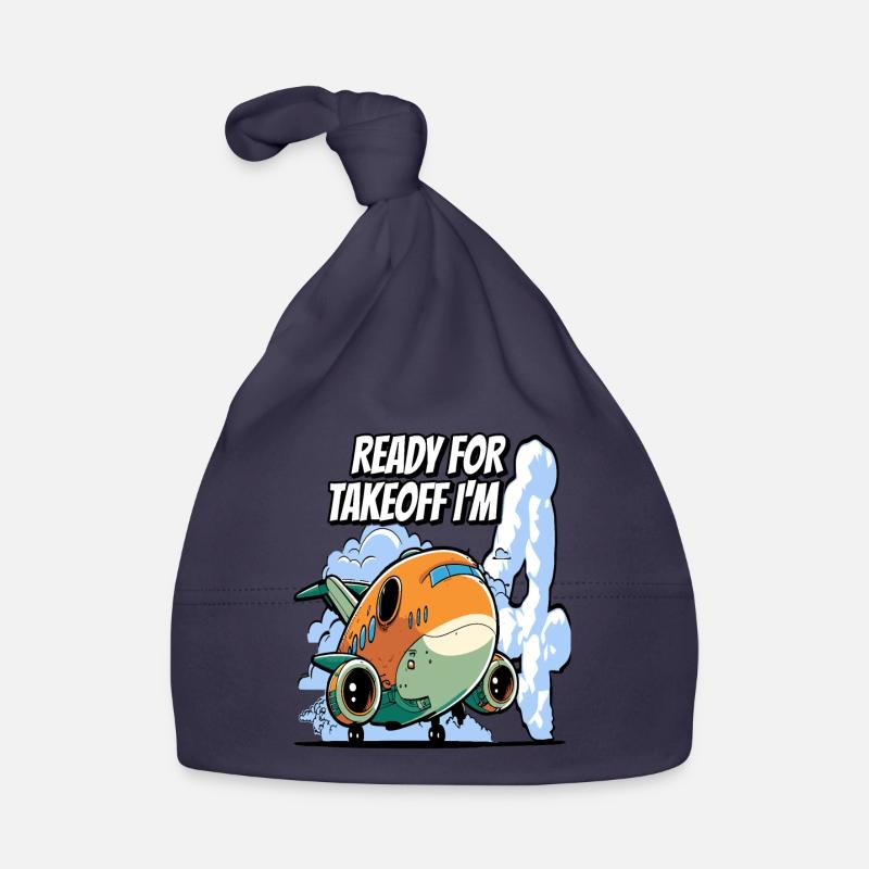 Prêt pour le décollage J’ai 4 ans - 4e anniversaire Garçon Bonnet bio Bébé