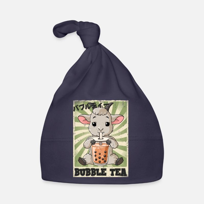 Boba Tea Goat Bubble Tea Organic Baby Cap