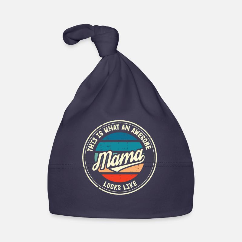 Bester Mama Muttertag Mutter Mom Retro Geschenk Baby Bio-Mütze