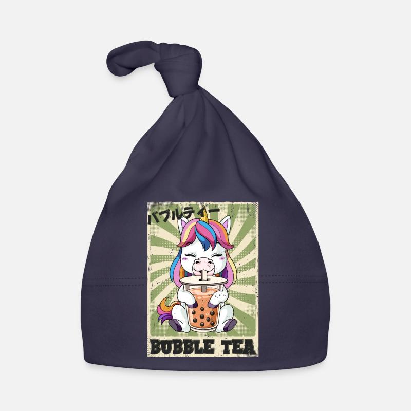 Boba Tea Einhorn Bubble Tea Baby Bio-Mütze