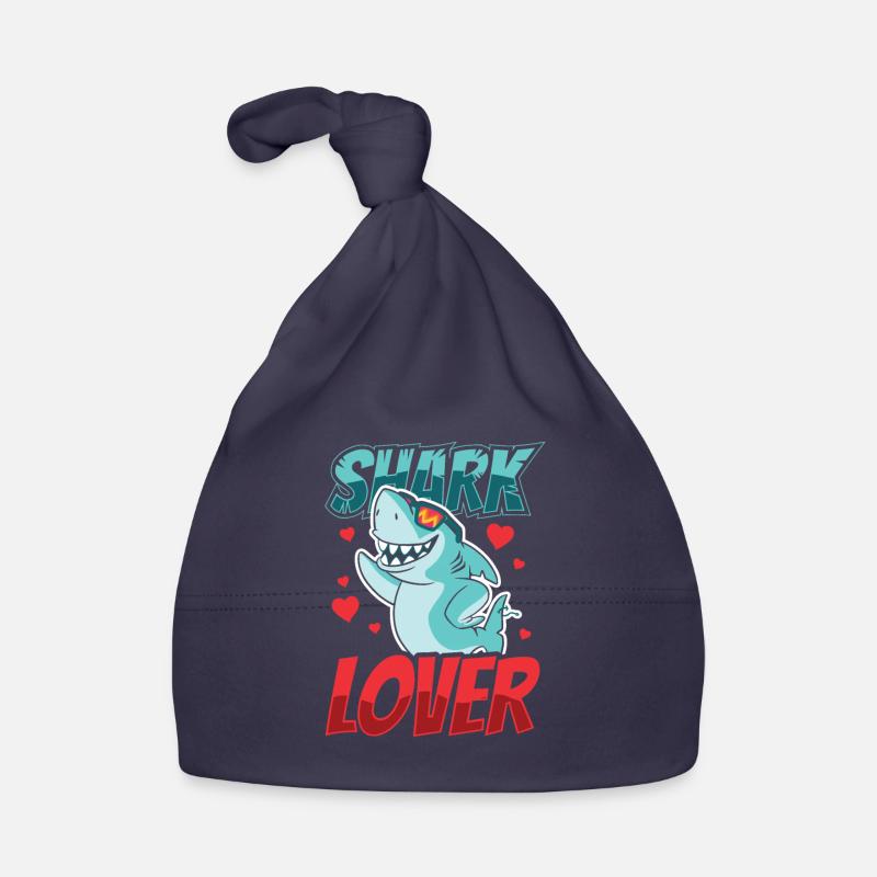 Amoureux des requins Requins Requin Plongée Shark Dent Bonnet bio Bébé