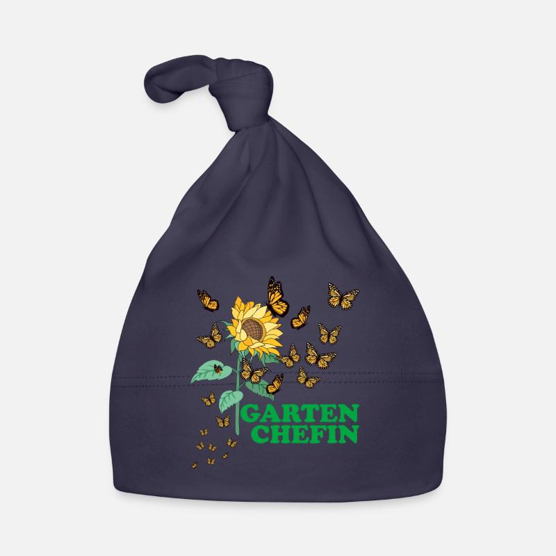 Garten Chefin Sonnenblumen Gartenfreundin Blumen Baby Bio-Mütze
