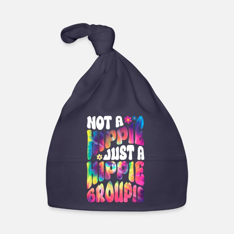 Pas un hippie juste une groupie hippie Hippie Tie Dye Bonnet bio Bébé