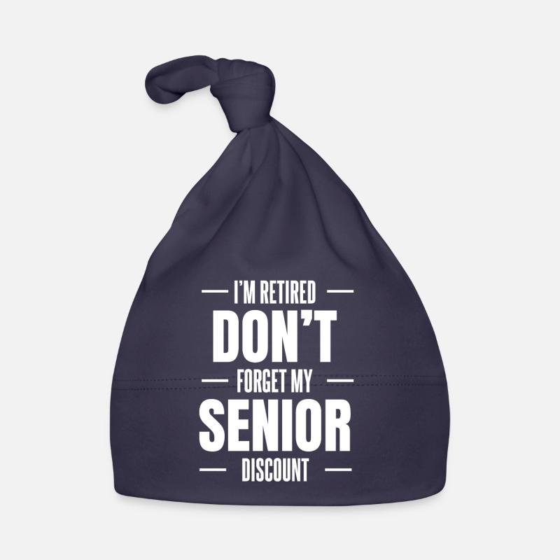 Pensioner Pension Funny Organic Baby Cap