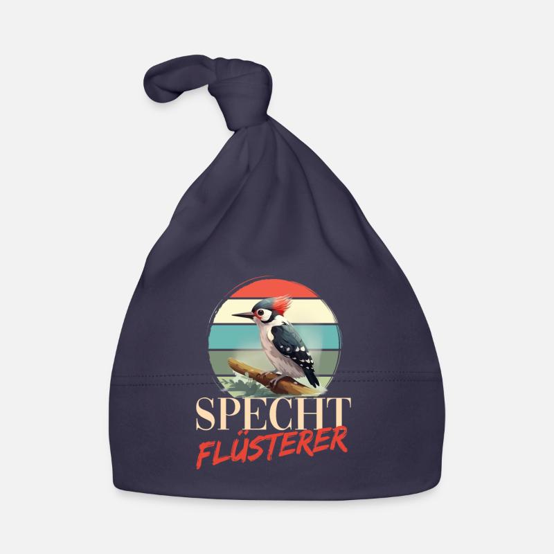 Specht Flüsterer Buntspecht Vogel Baby Bio-Mütze
