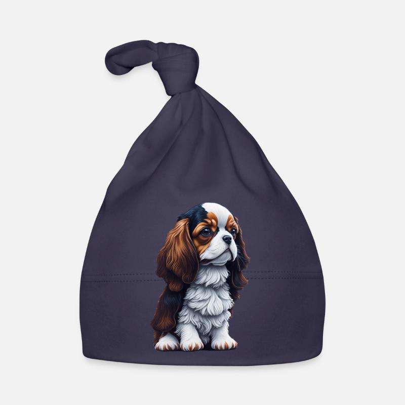Cavalier King Charles Spaniel Hund Welpe Baby Bio-Mütze