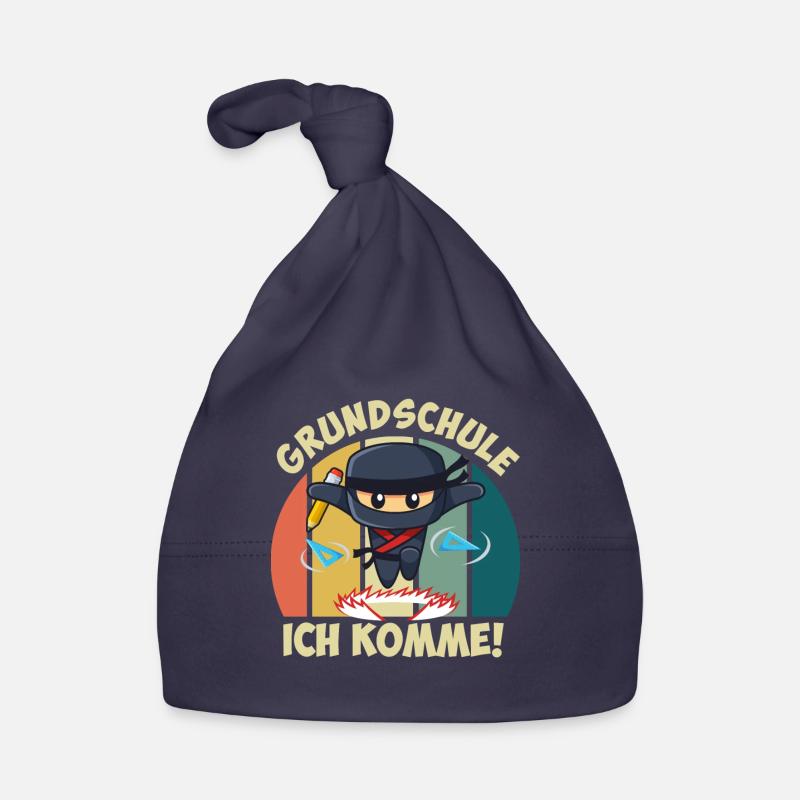 Grundschule Ich komme! Erstklässler Einschulung Baby Bio-Mütze
