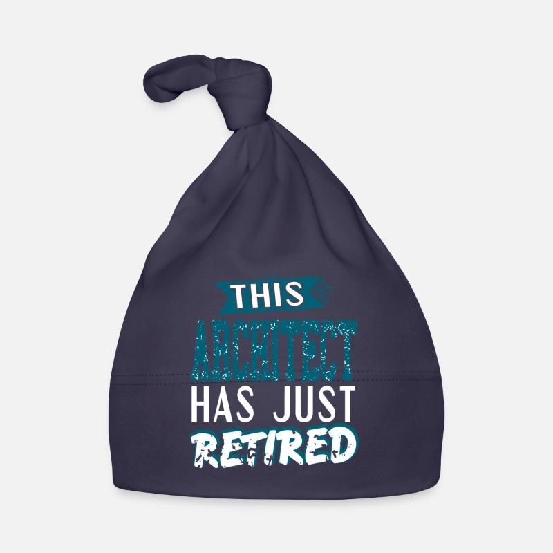 This Architect Has Just Retired Retro Funny Organic Baby Cap