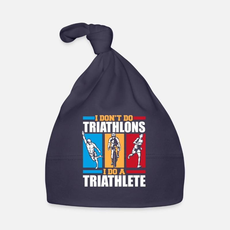 I Do A Triathlete Triathlet Training Triathlonrad Baby Bio-Mütze