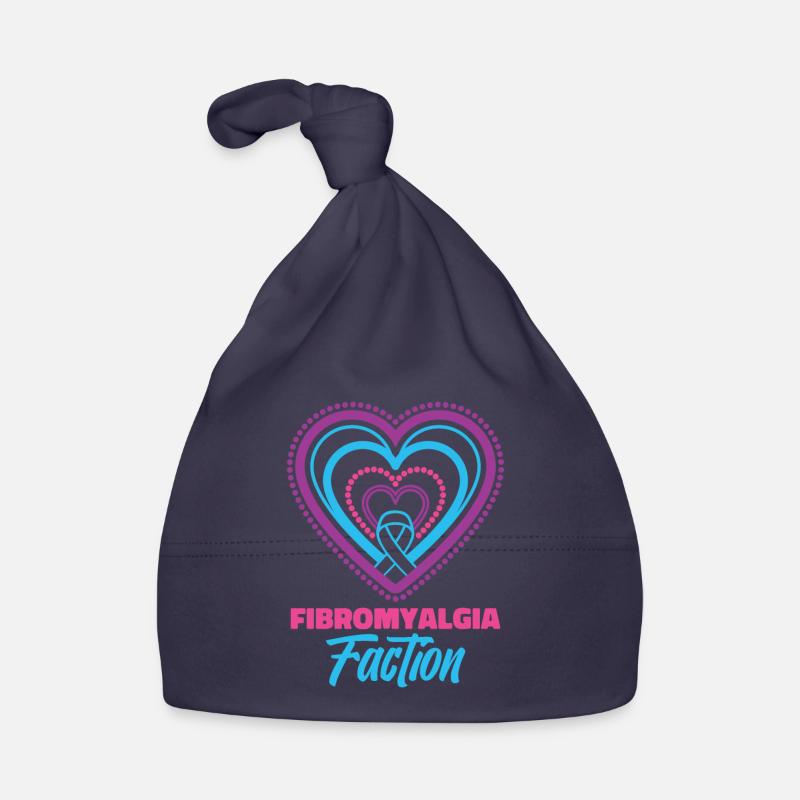 Fibromyalgia Rheumatism Heart Organic Baby Cap