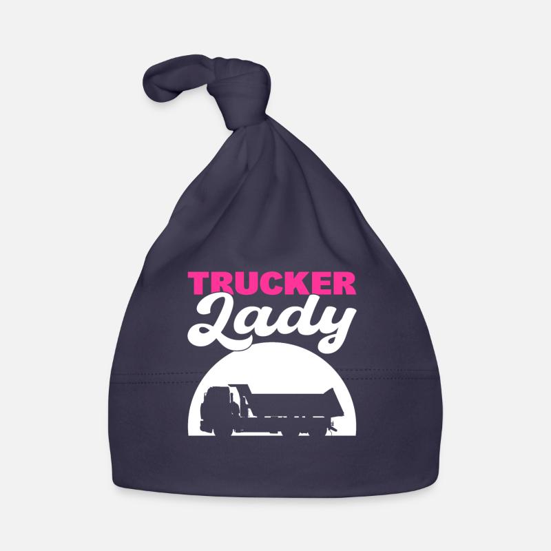 Camionneur Lady Driver - Bonnet bio Bébé - marine