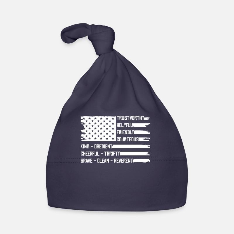 Drapeau américain Boy Scout Bonnet bio Bébé