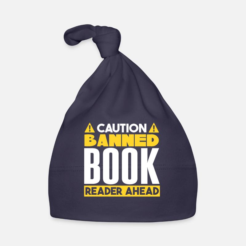 Banned Book Reader Ahead Organic Baby Cap