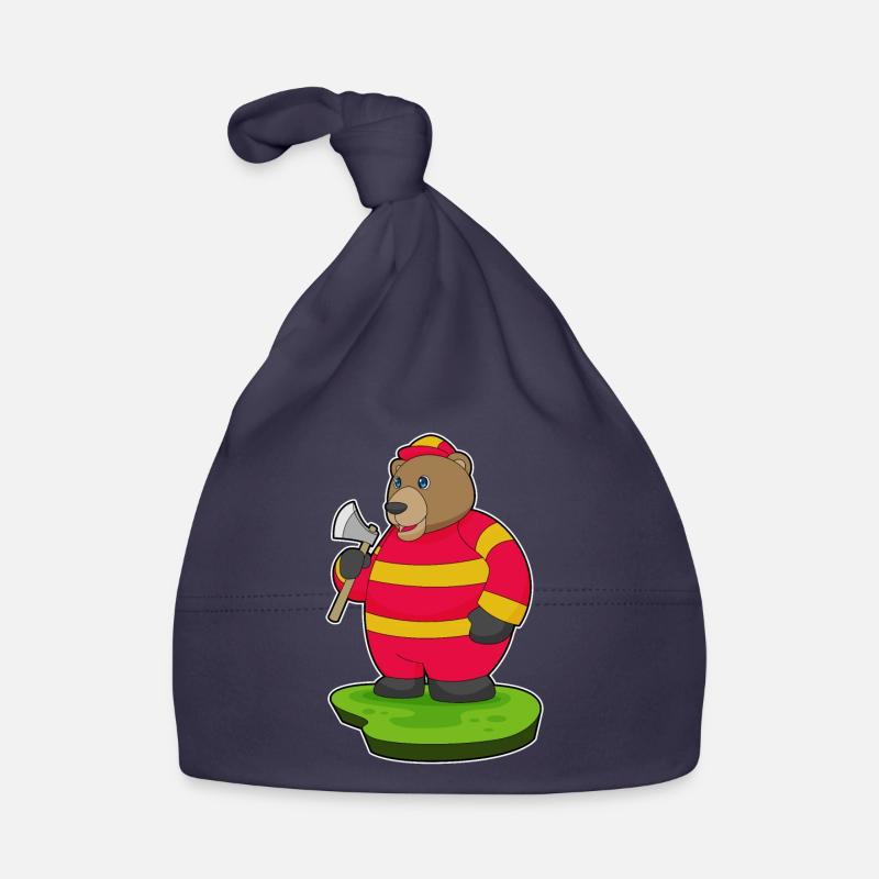 Brigade de pompiers Bear Axe Bonnet bio Bébé